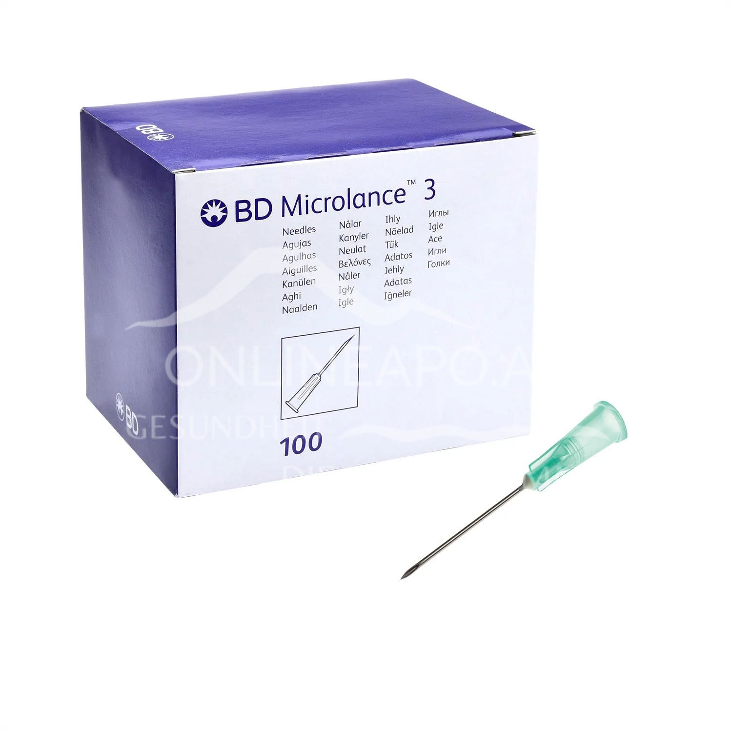 BD Microlance™ 3 Einmal-Kanülen 21G x 1, 0,8 x 25 mm, grün