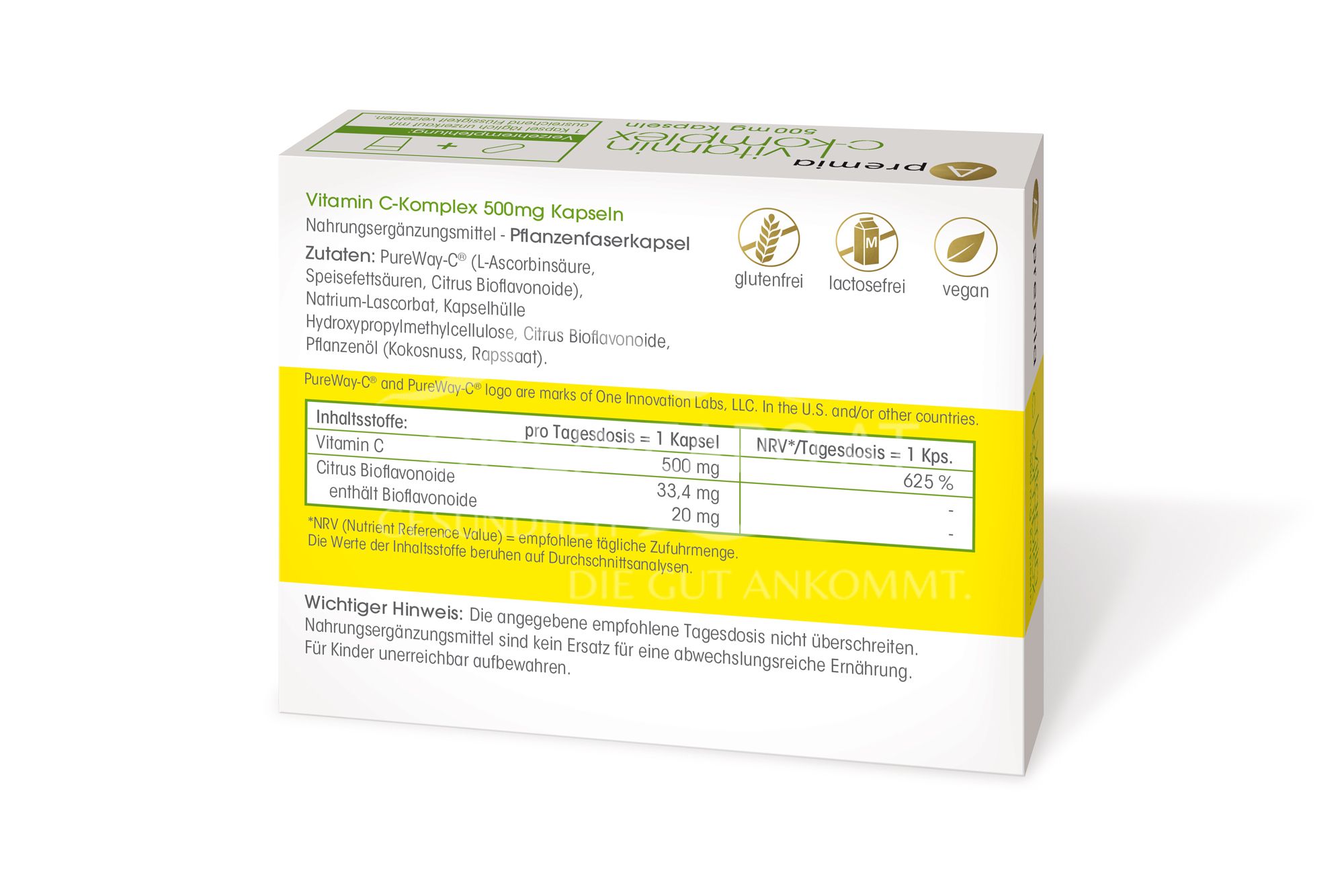 Apremia Vitamin C Complex 500mg 30 capsules