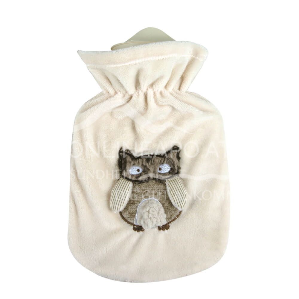 Singer hot water bottle children's fluffy owl Oli 0.8 litre
