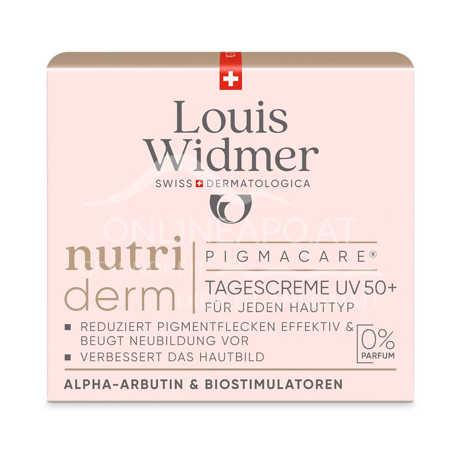 Louis Widmer nutriderm Pigmacare® Tagescreme UV 50+ - ohne Parfum