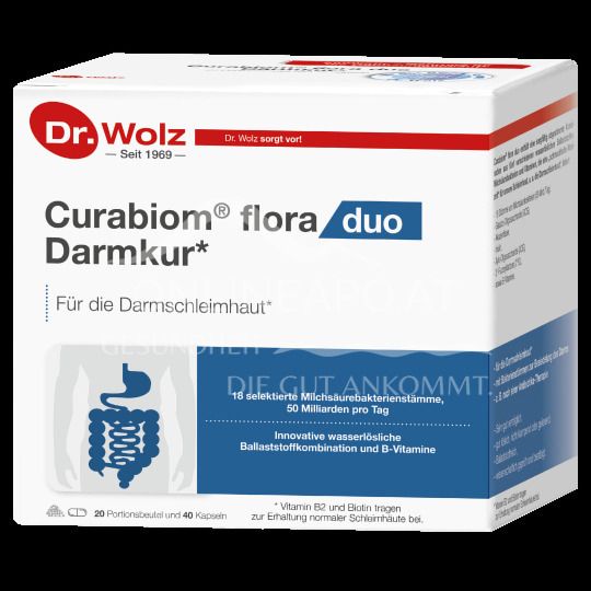 Dr. Wolz Curabiom® flora duo Sachets (20 Stück) + Kapseln (40 Stück)