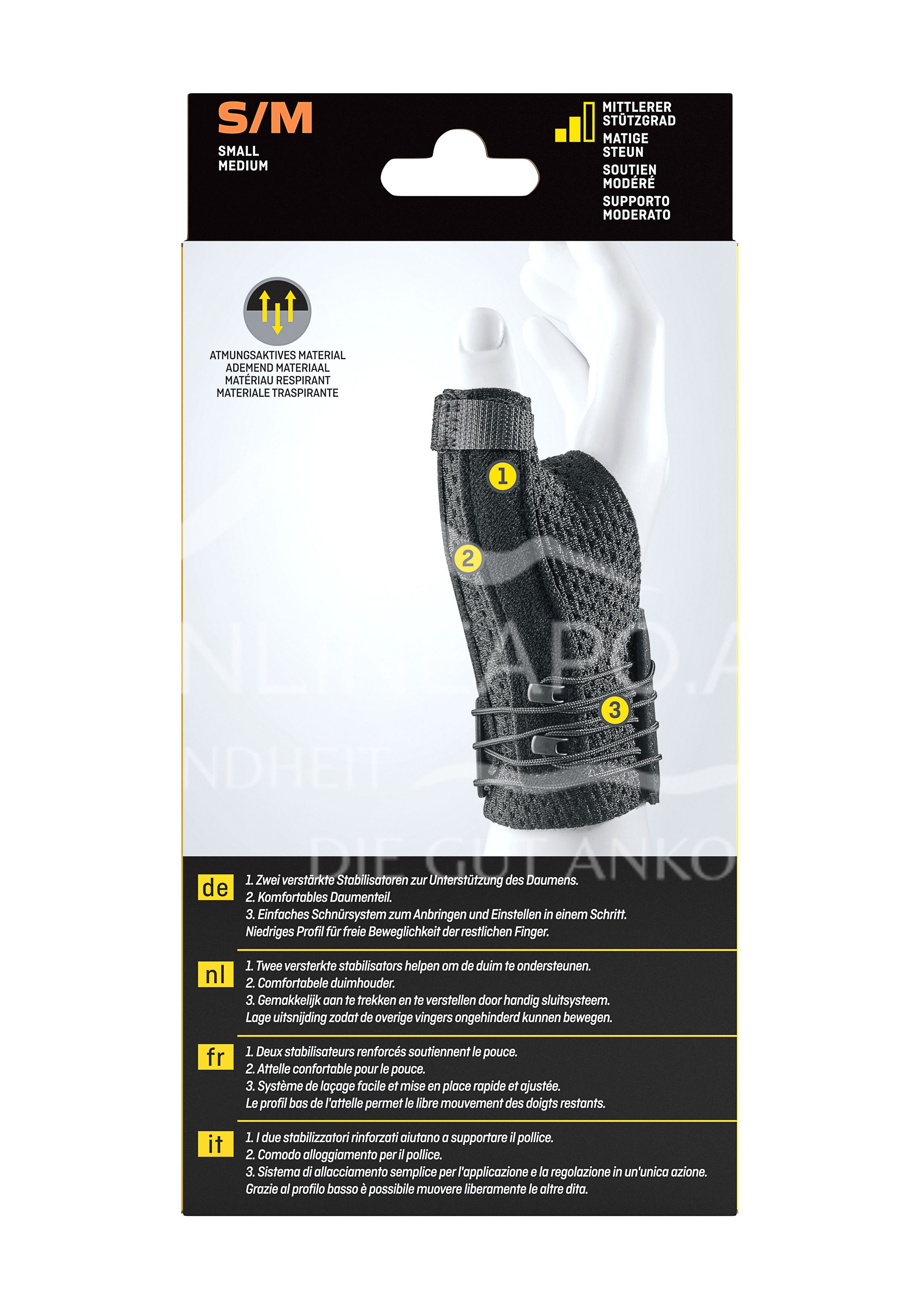 3M FUTURO™ Deluxe thumb splint 45843, size S/M