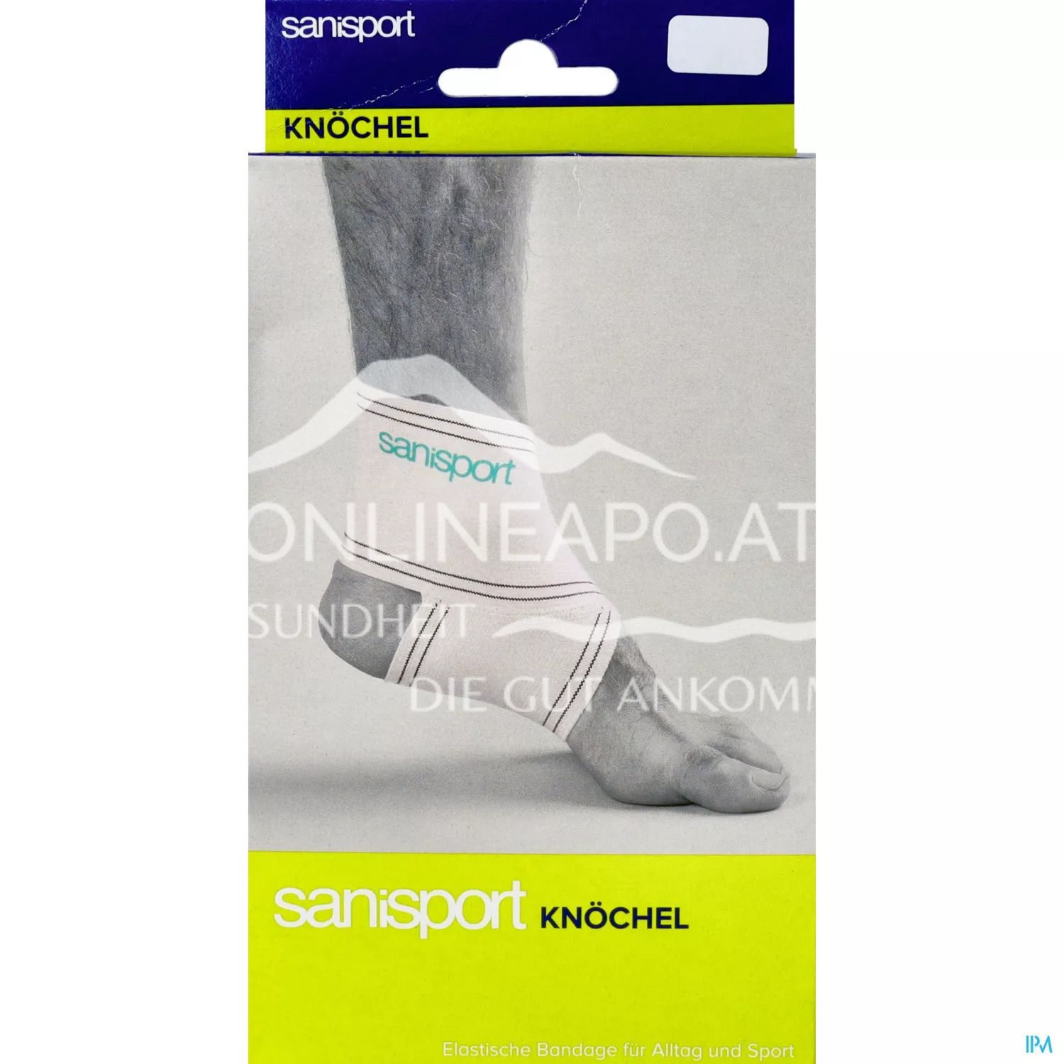 sanisport Knöchelbandage weiß - Größe Medium