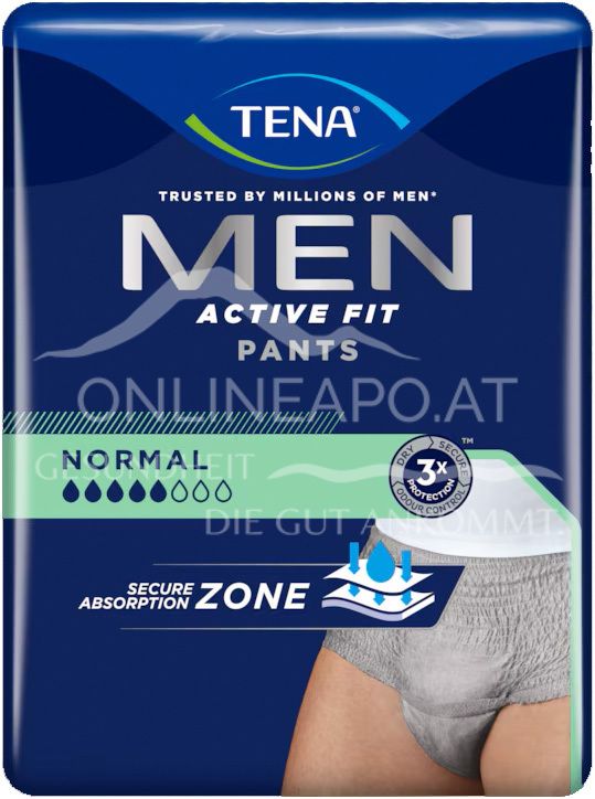 TENA Men Active Fit Pants Normal | Inkontinenzunterwäsche - Größe S/M