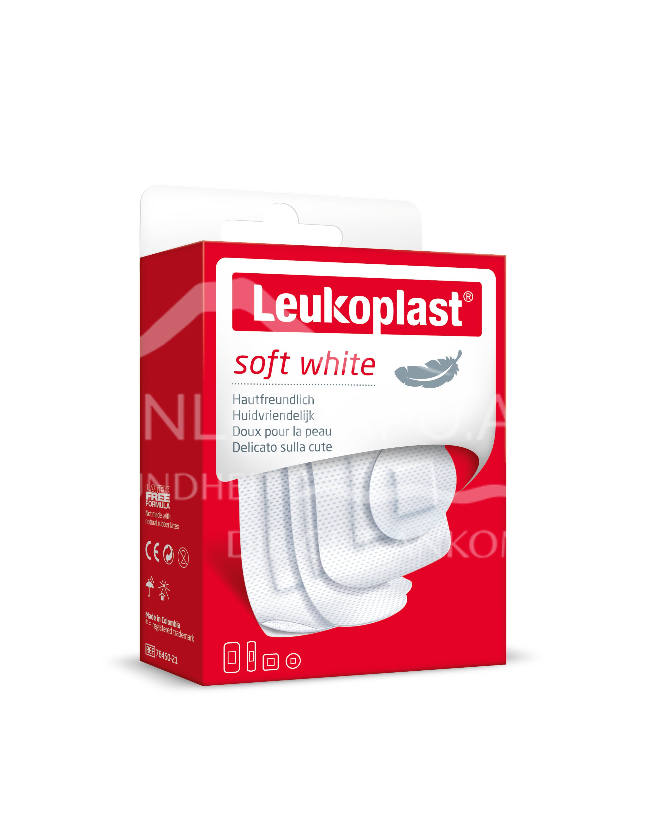 Leukoplast® Soft white Strips 4 sizes