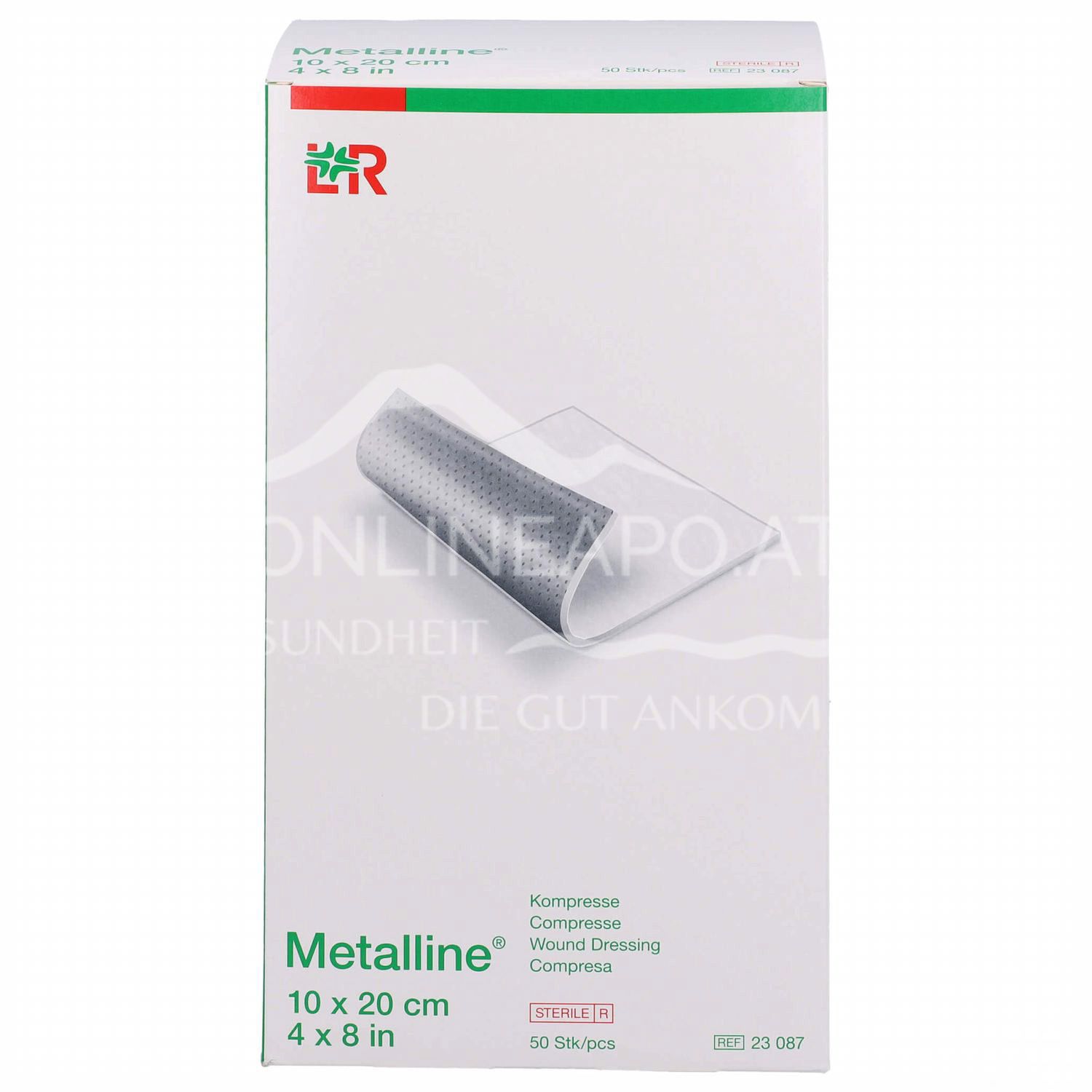 Metalline® Kompressen, steril, einzeln eingesiegelt, 10 x 20 cm