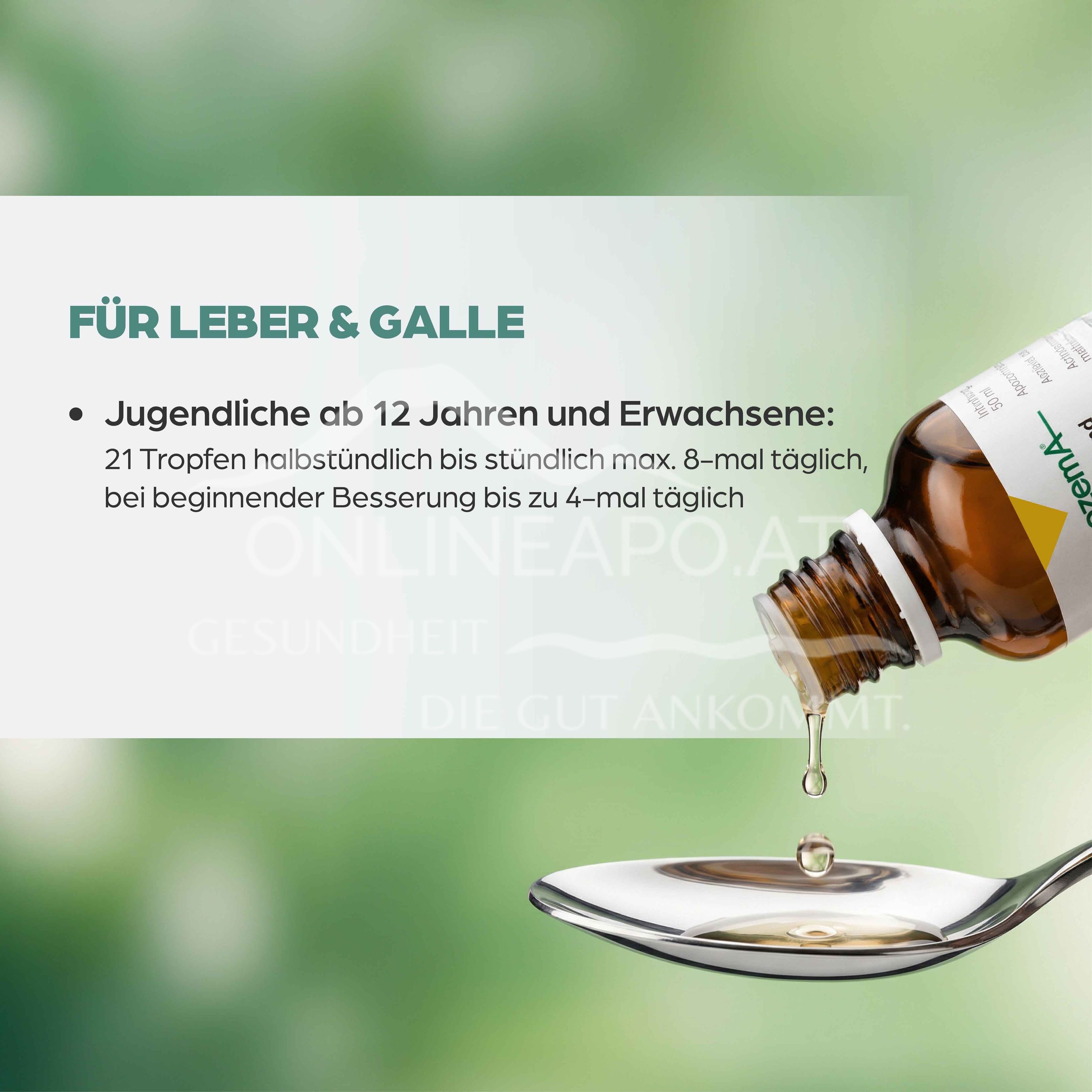 Apozema® Leber und Galle Carduus marianus complex Nr. 21 Tropfen zum Einnehmen