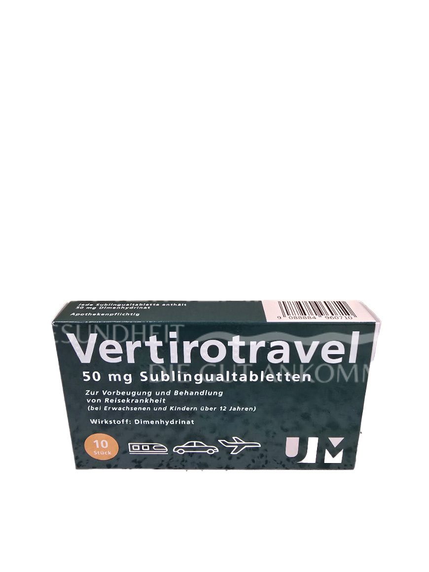 VERTIROTRAVEL 50 mg sublingual tablets
