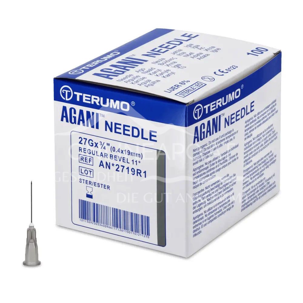 Terumo® Agani™ Einmal-Kanüle 27G, Ø 0,4 x 19 mm, grau, Nr. 20