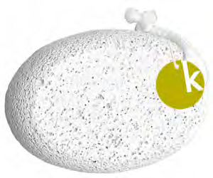 Kozbach Pharma 5505 Pumice stone with cord