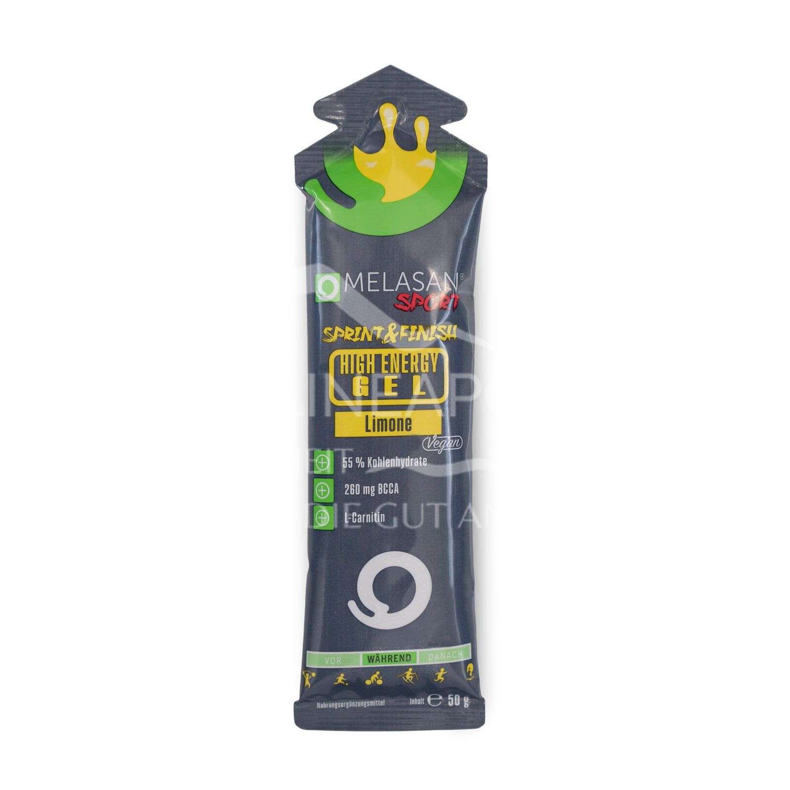 Melasan Sport High Energy Gel Lime Sachets 50 g