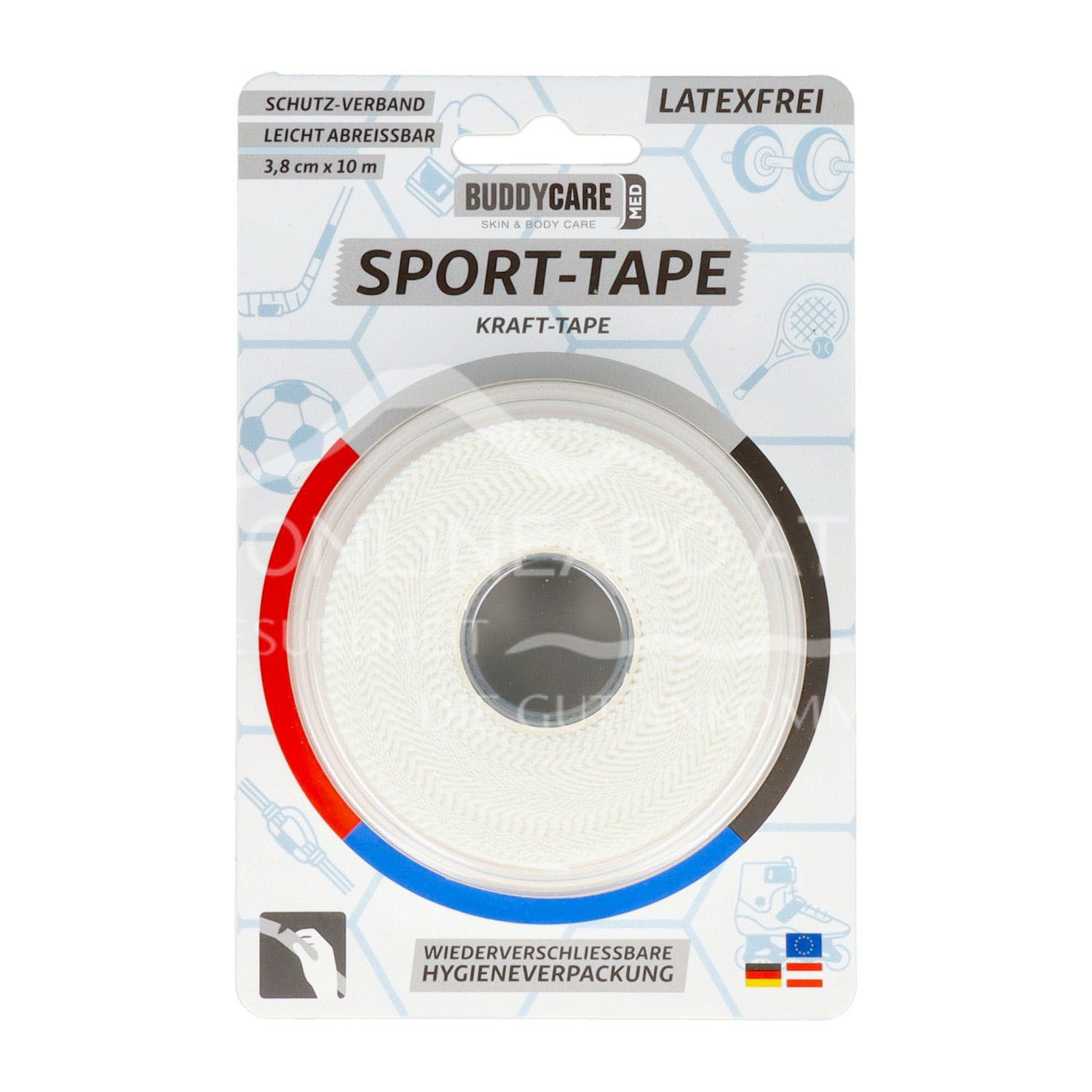 BUDDYCARE® MED Sport-Tape weiss, 3,8 cm x 10m