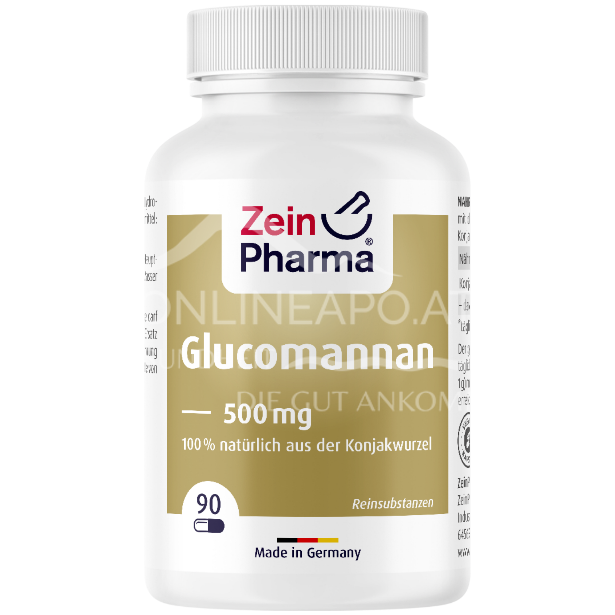 ZeinPharma Glucomannan 500 mg Kapseln