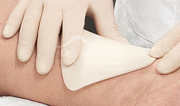 HydroTac® border multisite selbsthaftender Schaumverband mit Gelbeschichtung, steril, 13 x 16 cm
