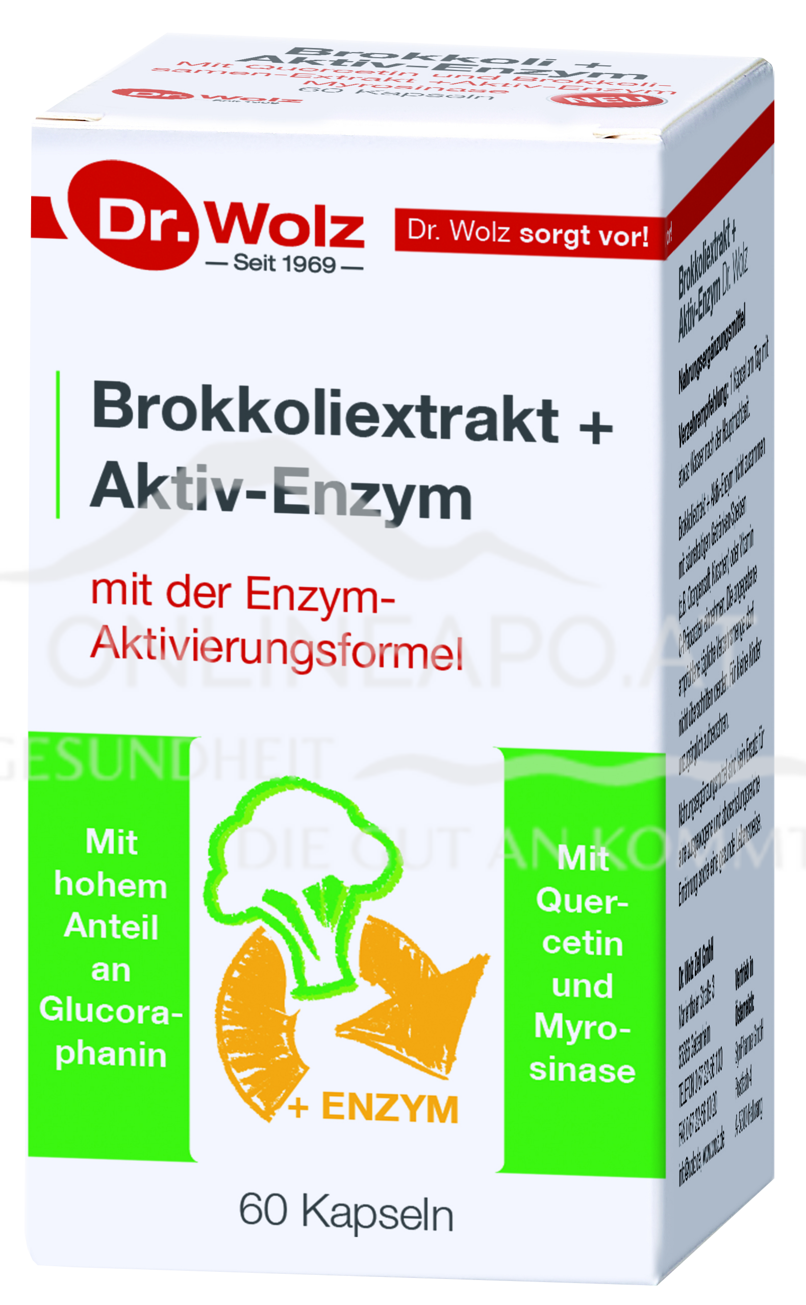 Dr. Wolz Brokkoliextrakt + Aktiv-Enzym Kapseln