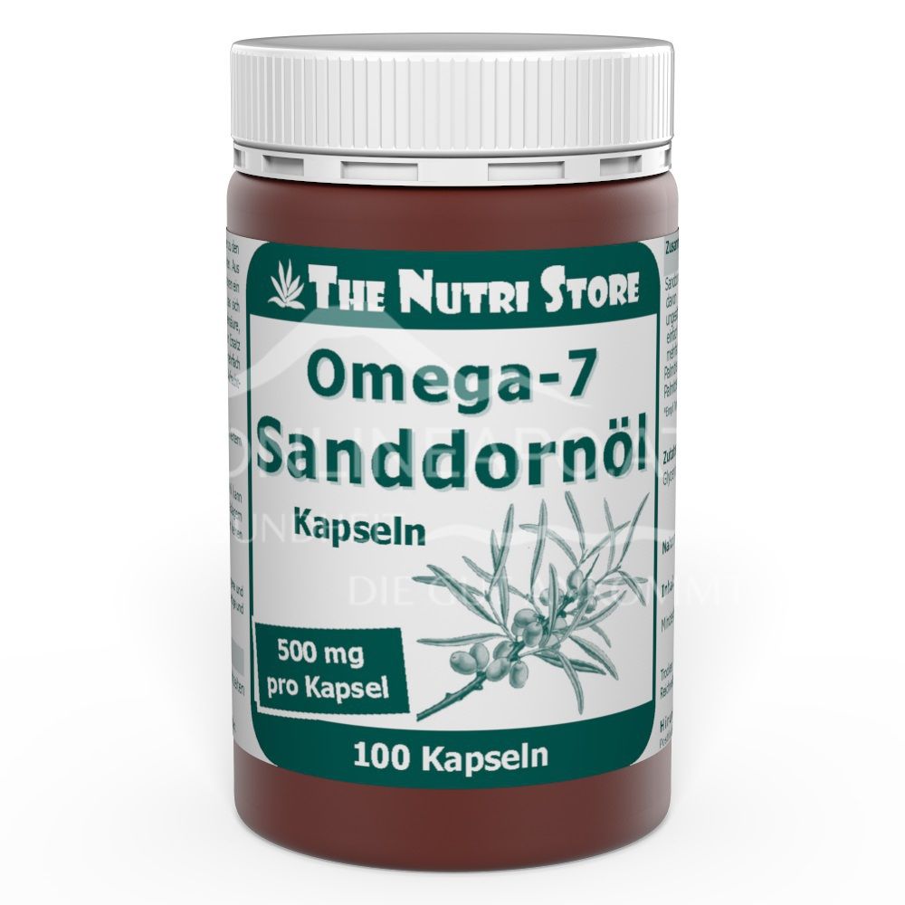 The Nutri Store Omega-7 Sea Buckthorn Oil 500 mg Capsules