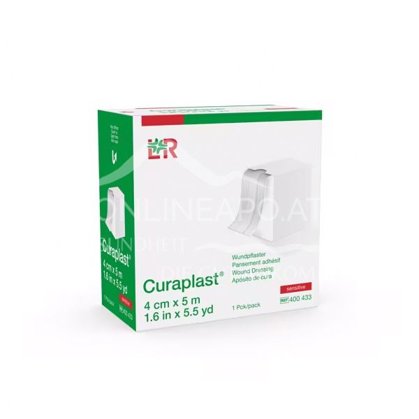 Curaplast® sensitive Wundschnellverband Rolle 4 cm x 5 m