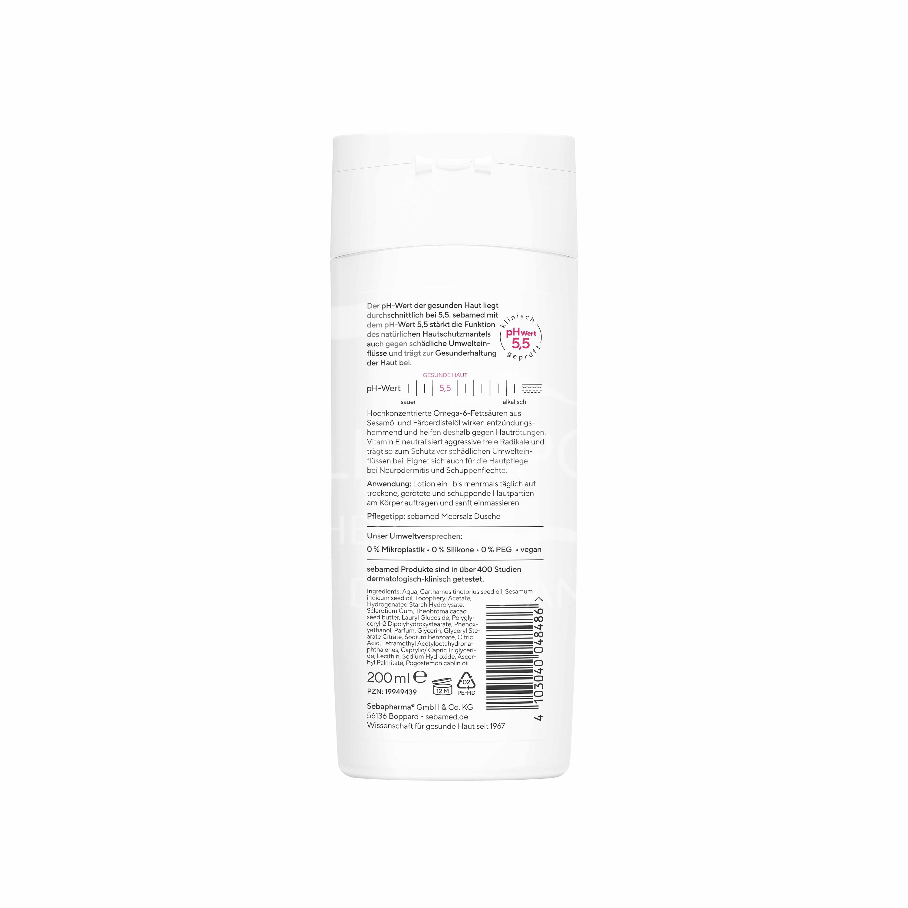 Sebamed Intensiv Lotion Omega 12% - Trockene, gerötete Haut