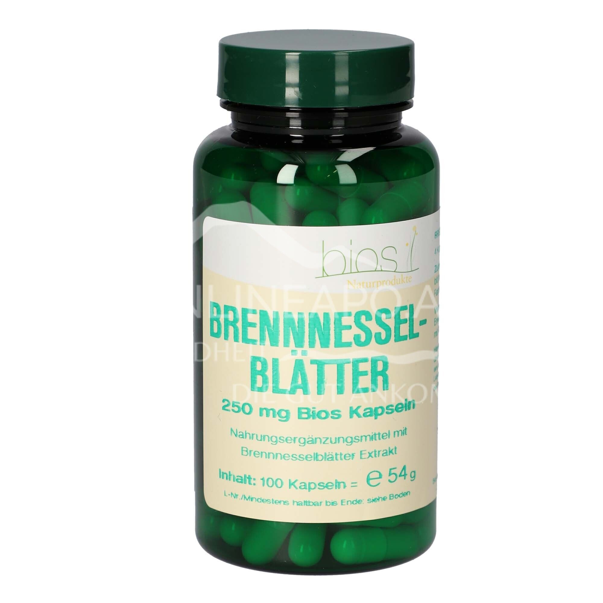 Bios Brennnesselblätter 250 mg Kapseln