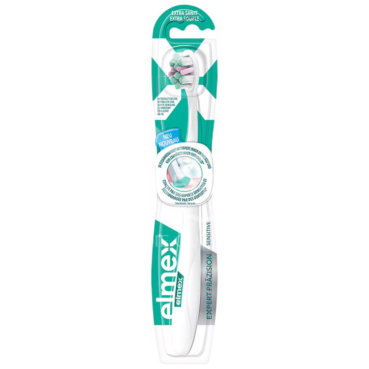 elmex® Expert Präzision Sensitive Zahnbürste, extra sanft