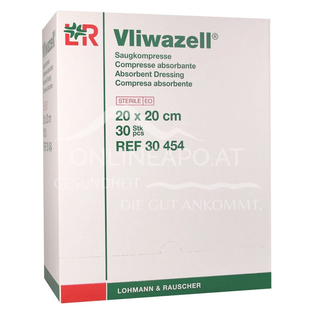 Vliwazell® Saugkompressen steril, 20 x 20 cm