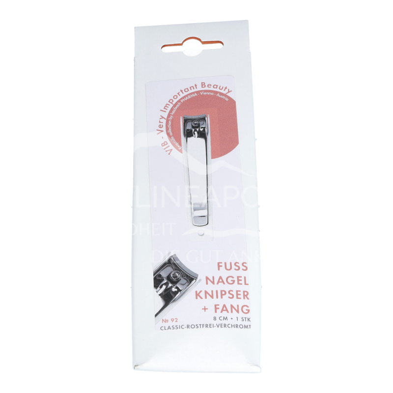 Kozbach Pharma 92 Toenail clippers concave cutting edge, with nail catcher, 9 cm