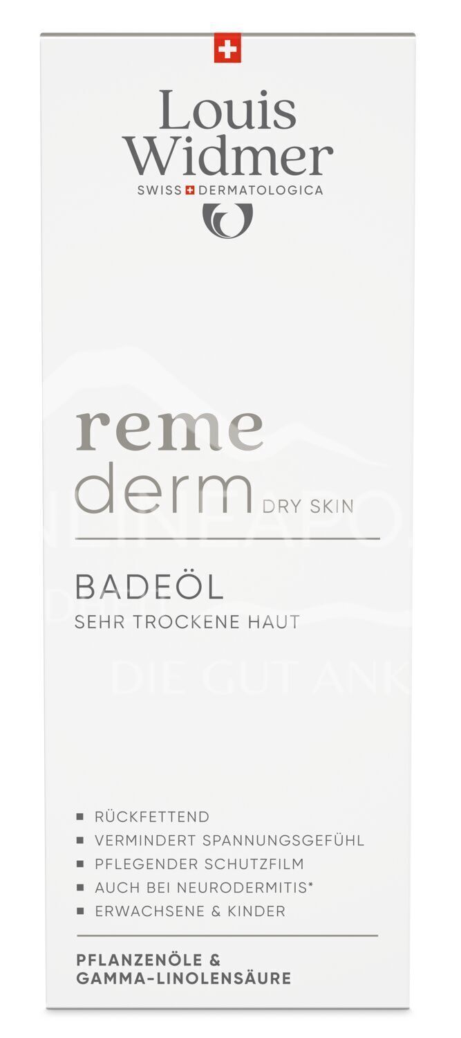 Louis Widmer remederm Dry Skin Badeöl - leicht parfümiert