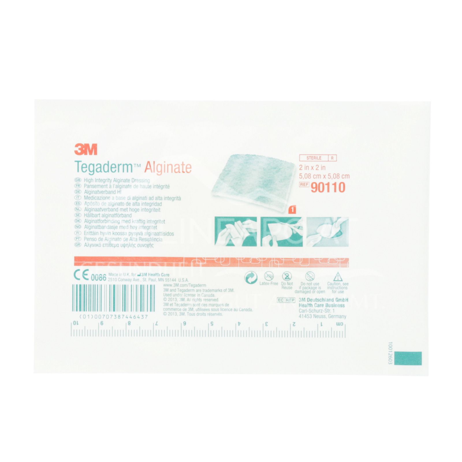 3M™ Tegaderm™ Alginate, 90110, 5 x 5 cm