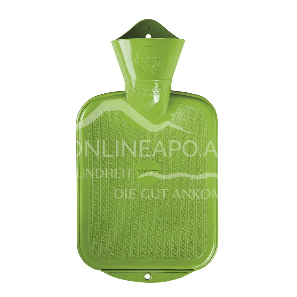 Sänger Kinder Wärmeflasche ohne Bezug grün - 0,8L