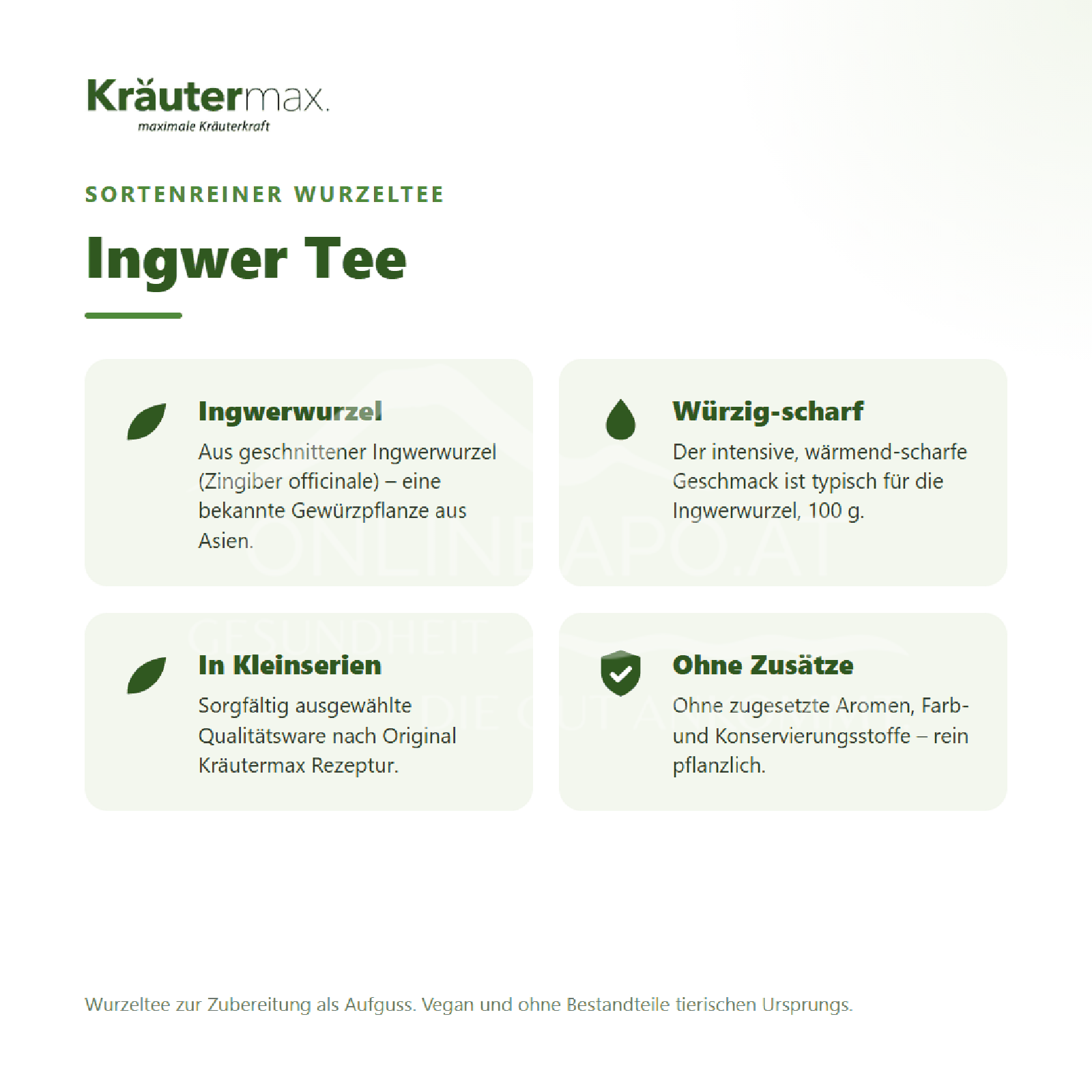 Kräutermax Ingwer Tee