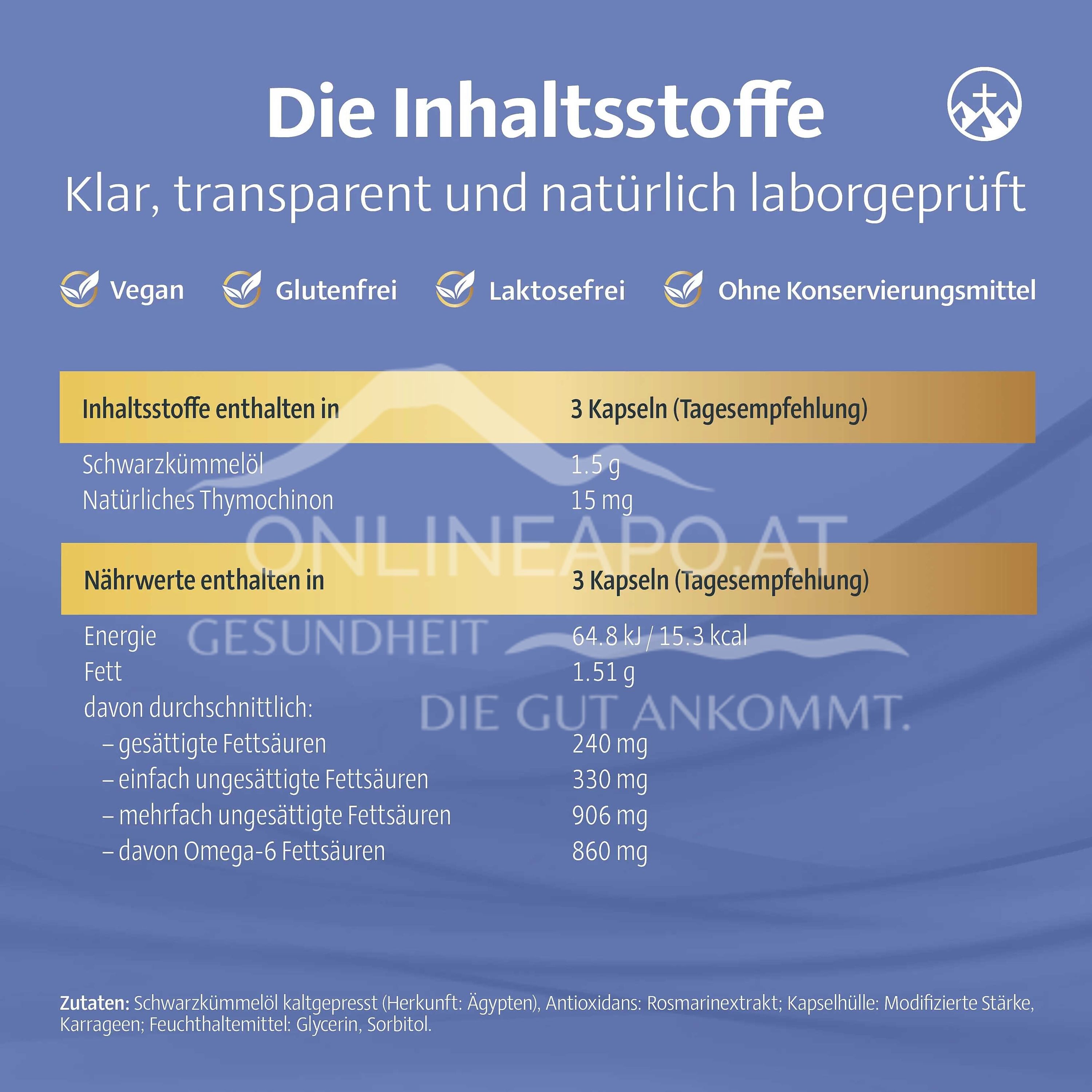 Alpinamed® black cumin oil forte capsules