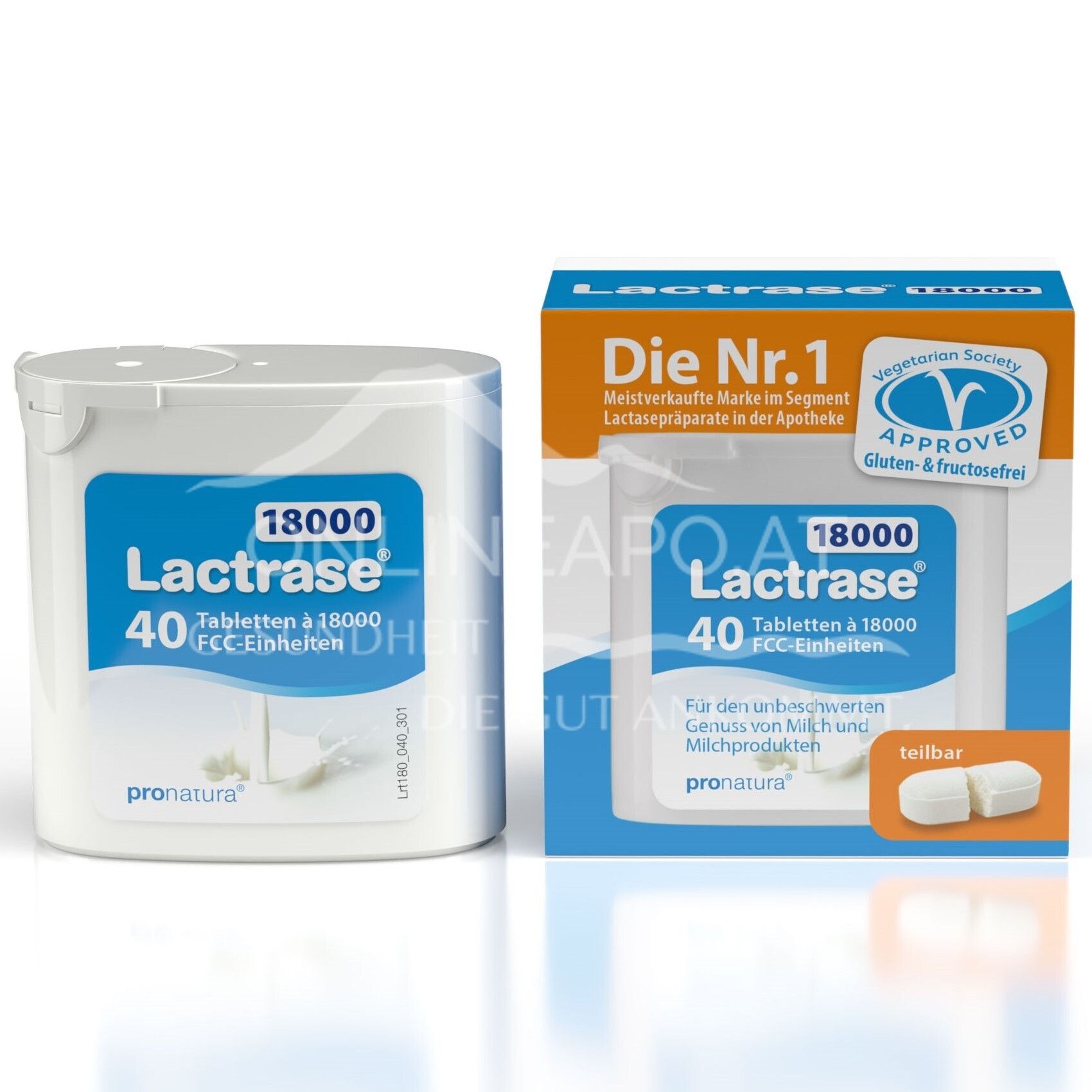 Lactrase® 18000 FCC Tabletten Spender
