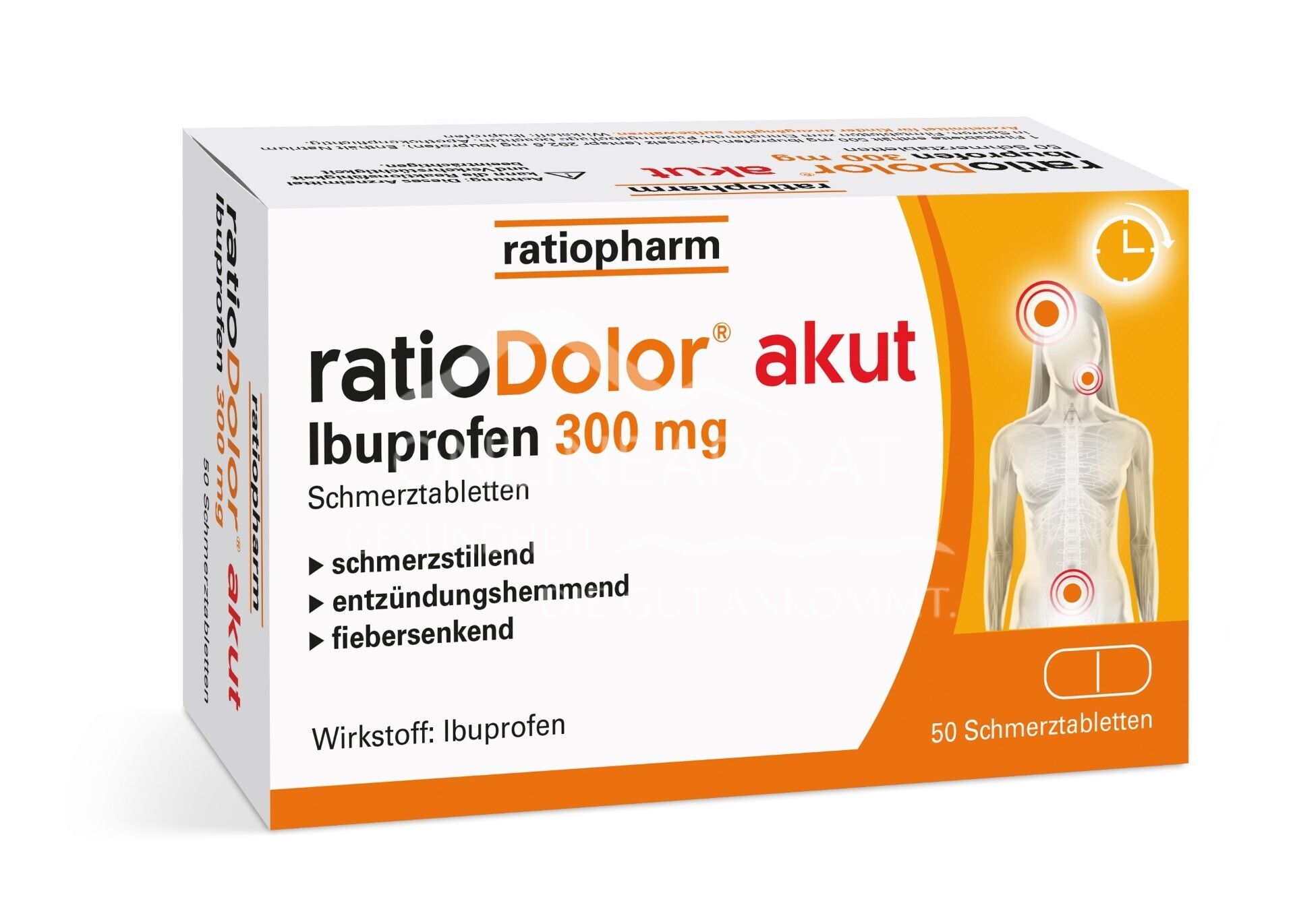 ratioDolor® akut Ibuprofen 300 mg Schmerztabletten