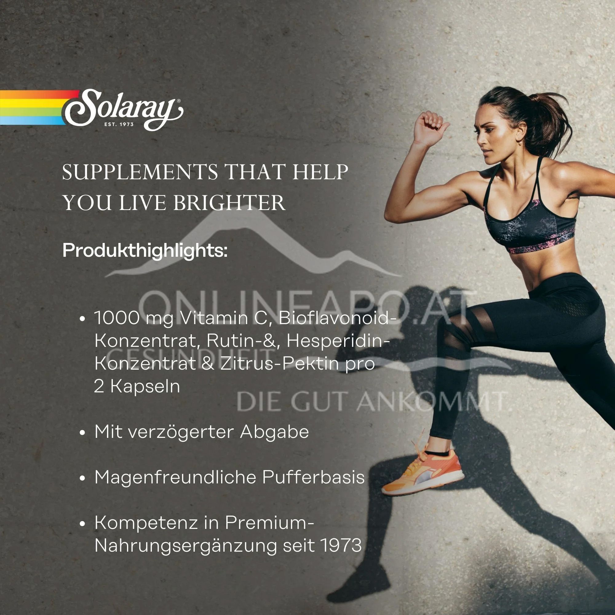 Solaray Vitamin C Super Bio Zeitverzögert-Kapseln