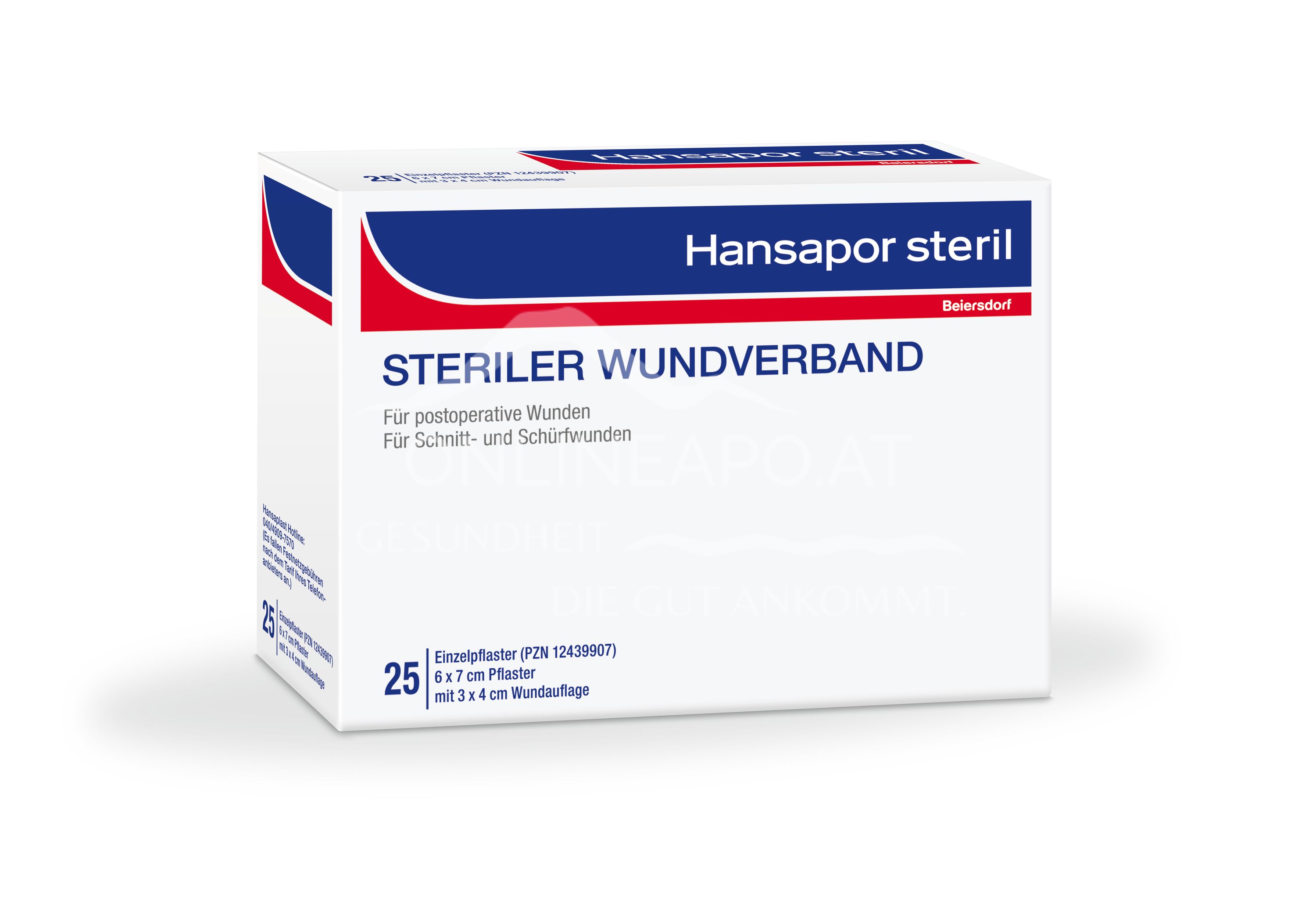 Hansapor steril Wundverband 6cm x 7cm