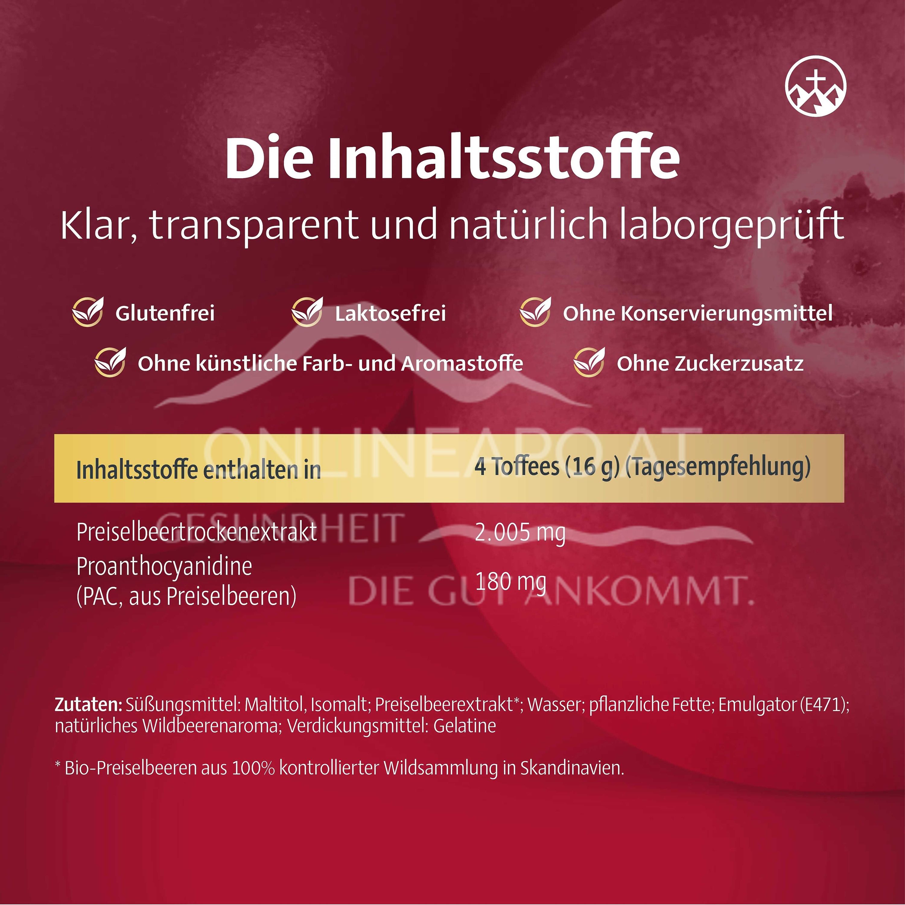 Alpinamed® cranberry direct toffees