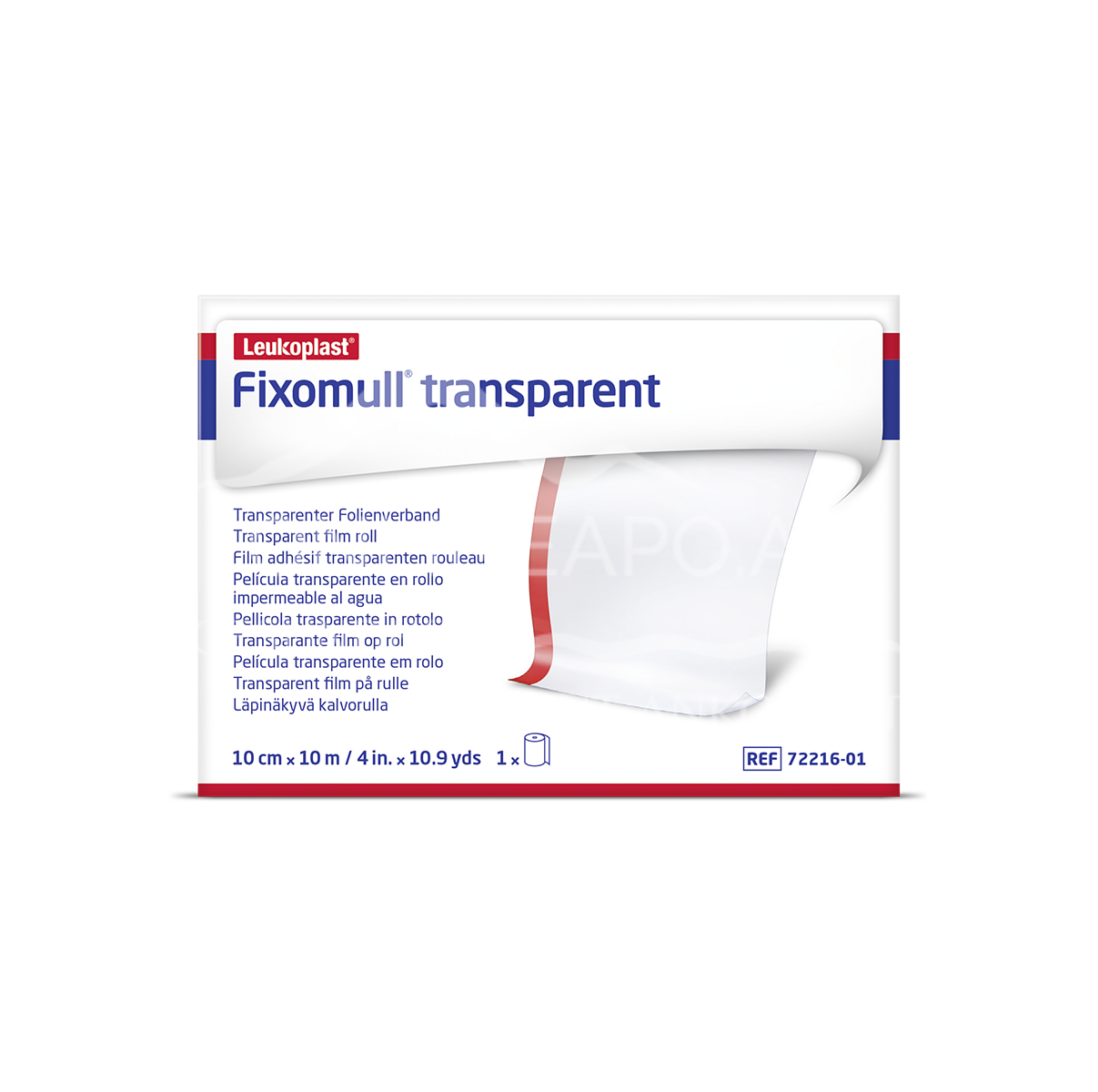 Leukoplast Fixomull® transparent Folienverband 10cm x 10m