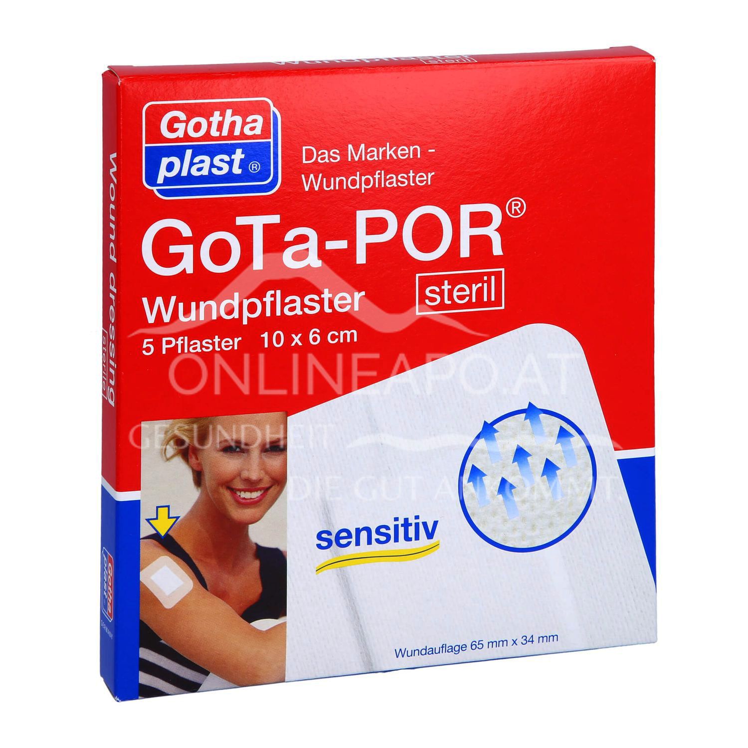 Gothaplast® GoTa-POR Wundpflaster steril 10 x 6 cm