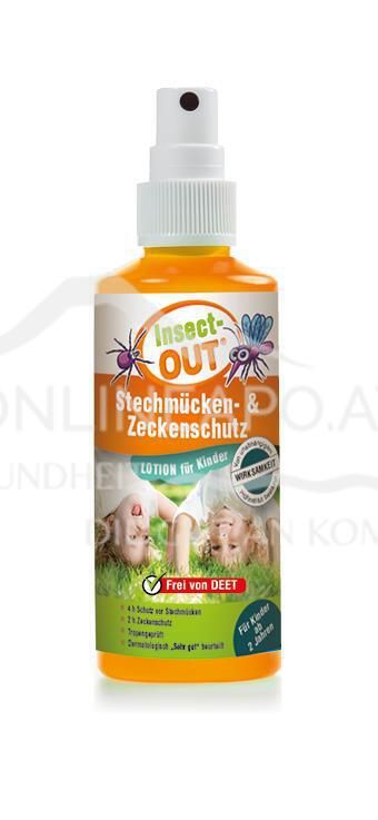 Insect Out Stechmücken-Zeckenschutz Lotion für Kinder