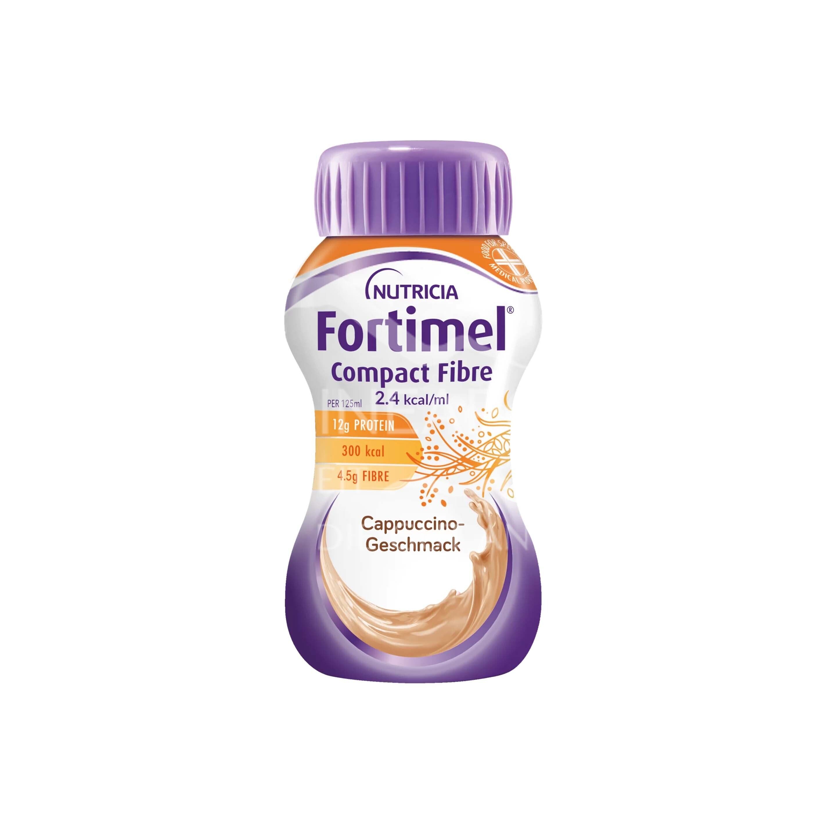 Nutricia Fortimel Compact Fibre 2.4 kcal Cappuccino Trinknahrung 125 ml
