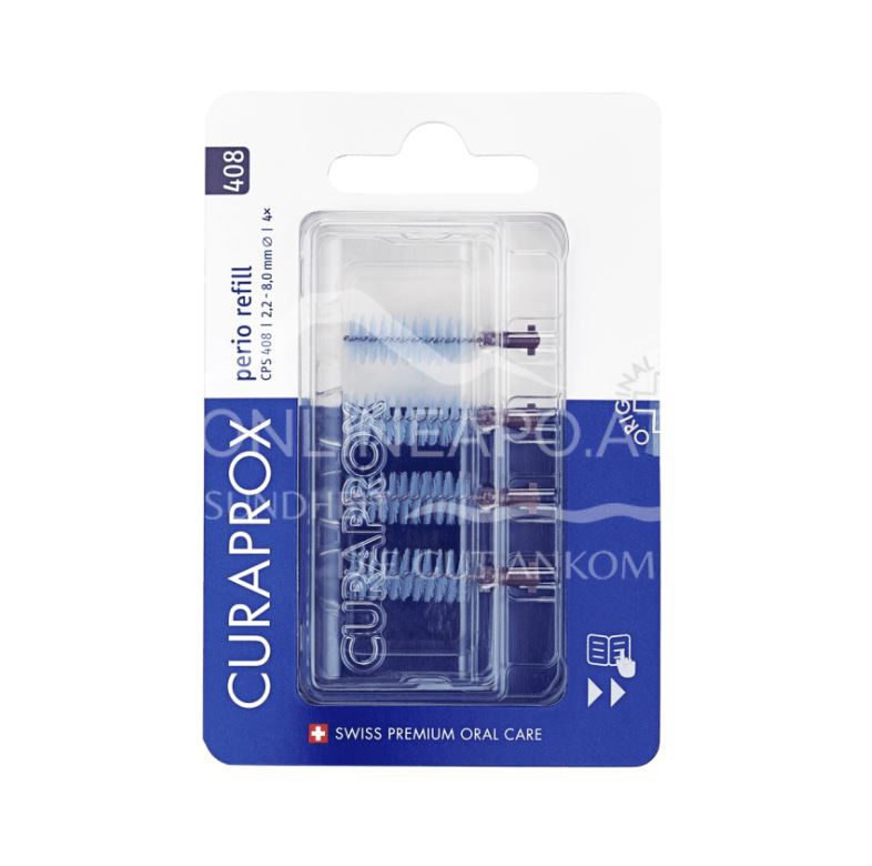 Curaprox interdental brushes CPS 408 Perio Refill - deep violet