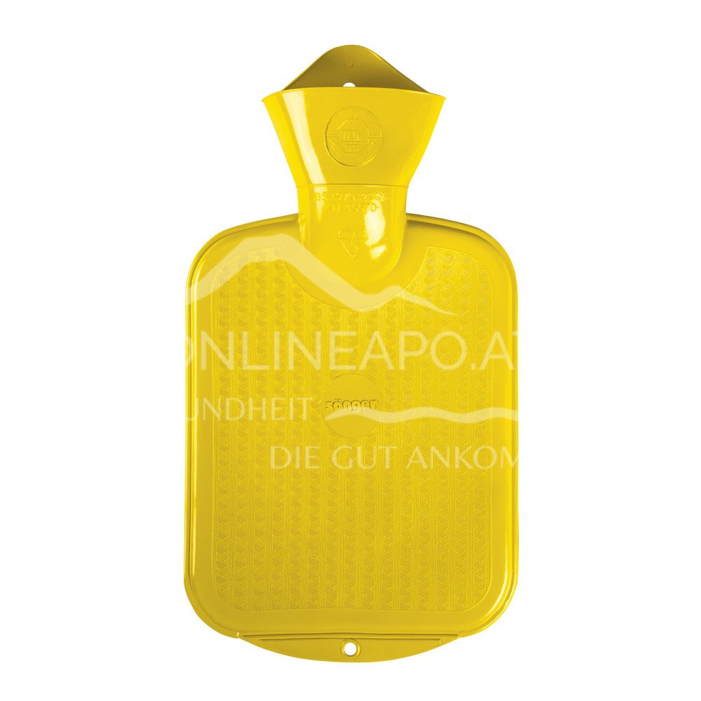 Sänger Kinder Wärmflasche ohne Bezug gelb - 0,8L