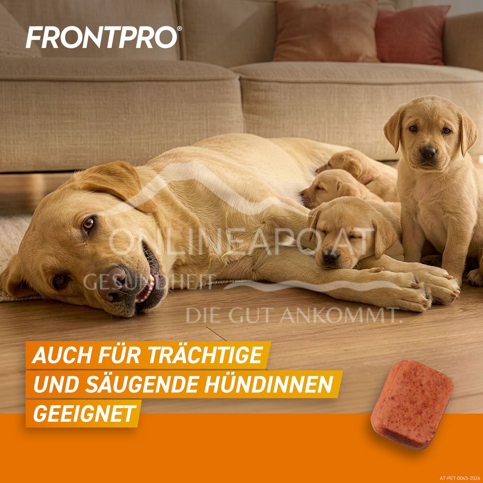 FRONTPRO® 136 mg chewable tablets for dogs > 25 - 50 kg