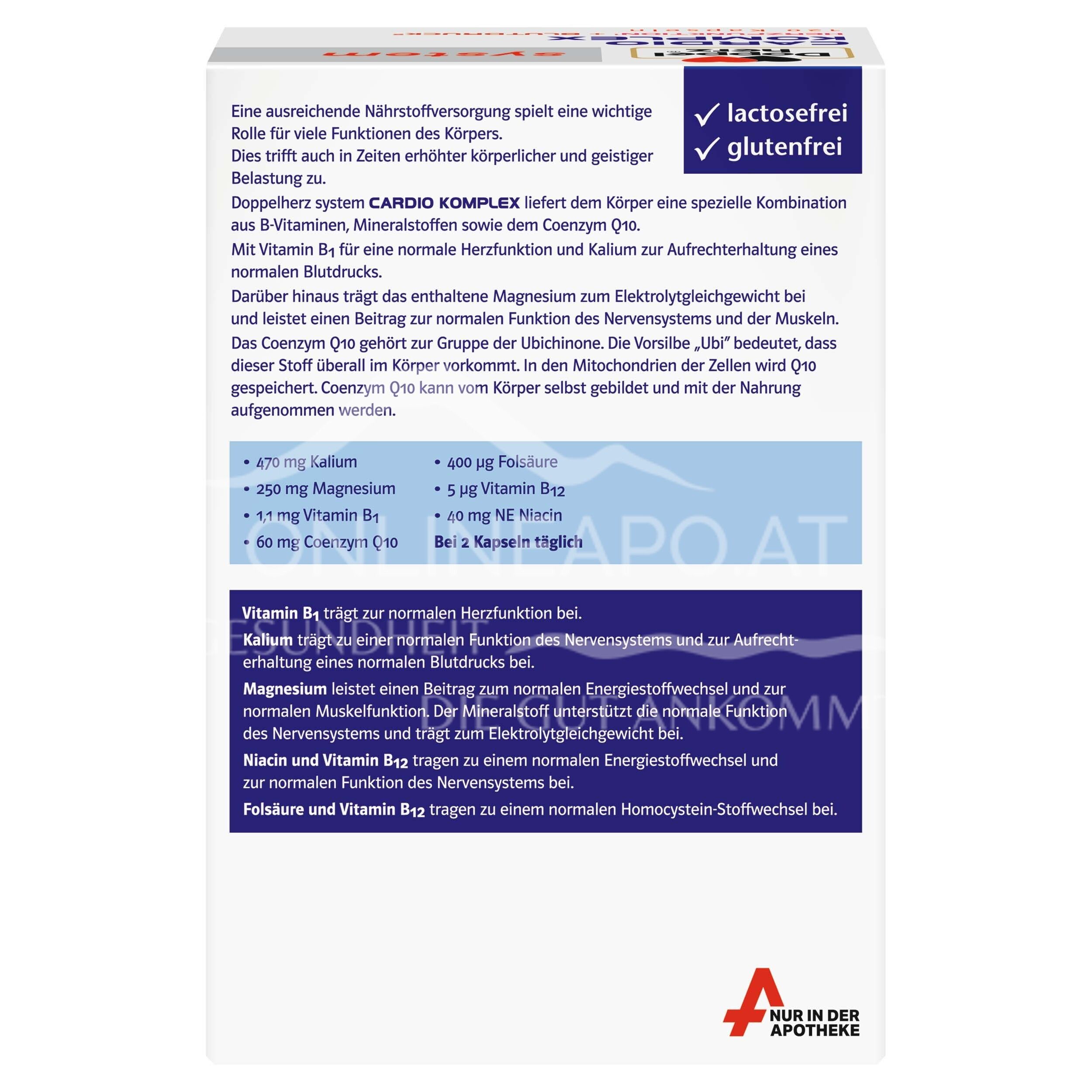 Doppelherz system CARDIO KOMPLEX HERZFUNKTION¹ + BLUTDRUCK² capsules