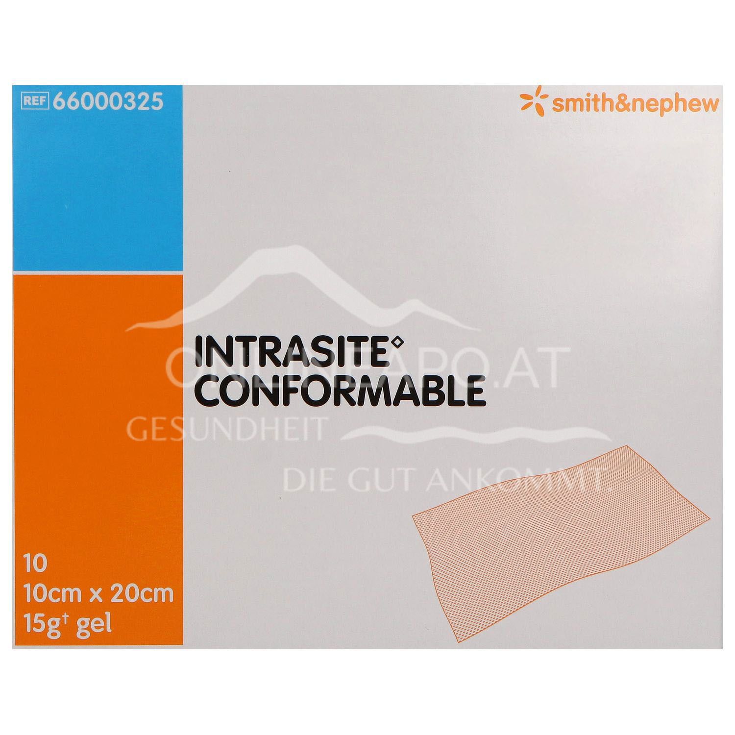 INTRASITE CONFORMABLE Hydrogel-Wundverband steril, 10 x 20 cm/15 g Gel