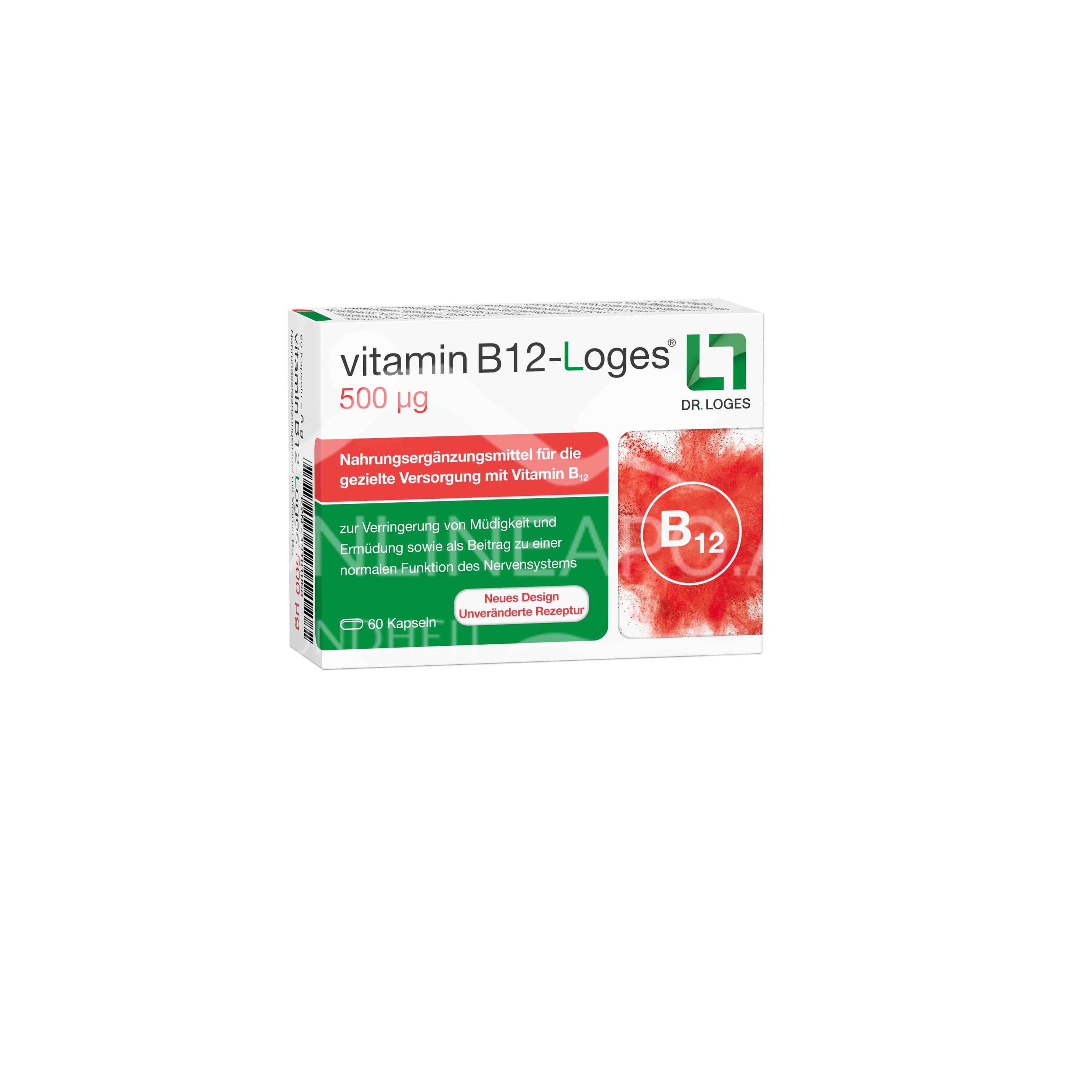 vitamin B12-Loges® 500 mcg Kapseln