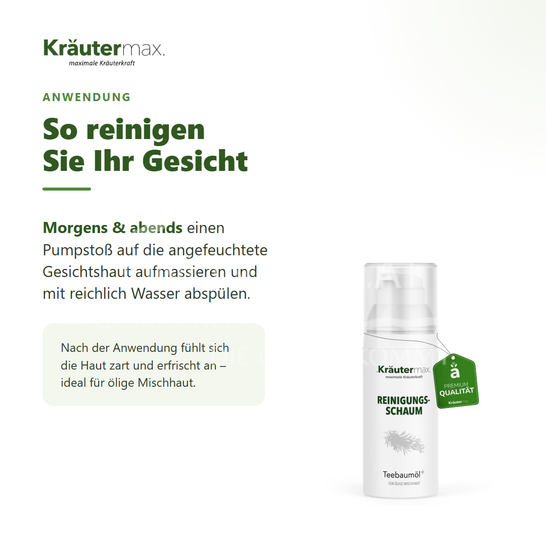 Kräutermax Reinigungsschaum Teebaumöl