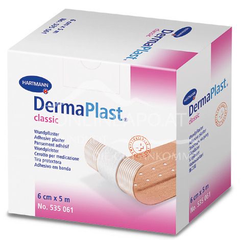 DermaPlast® CLASSIC Wundpflaster 6 cm x 5 m
