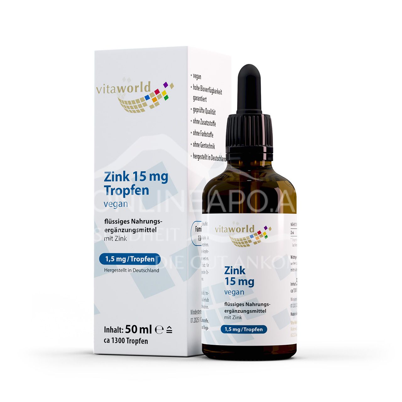 Vitaworld Zinc 15 mg drops