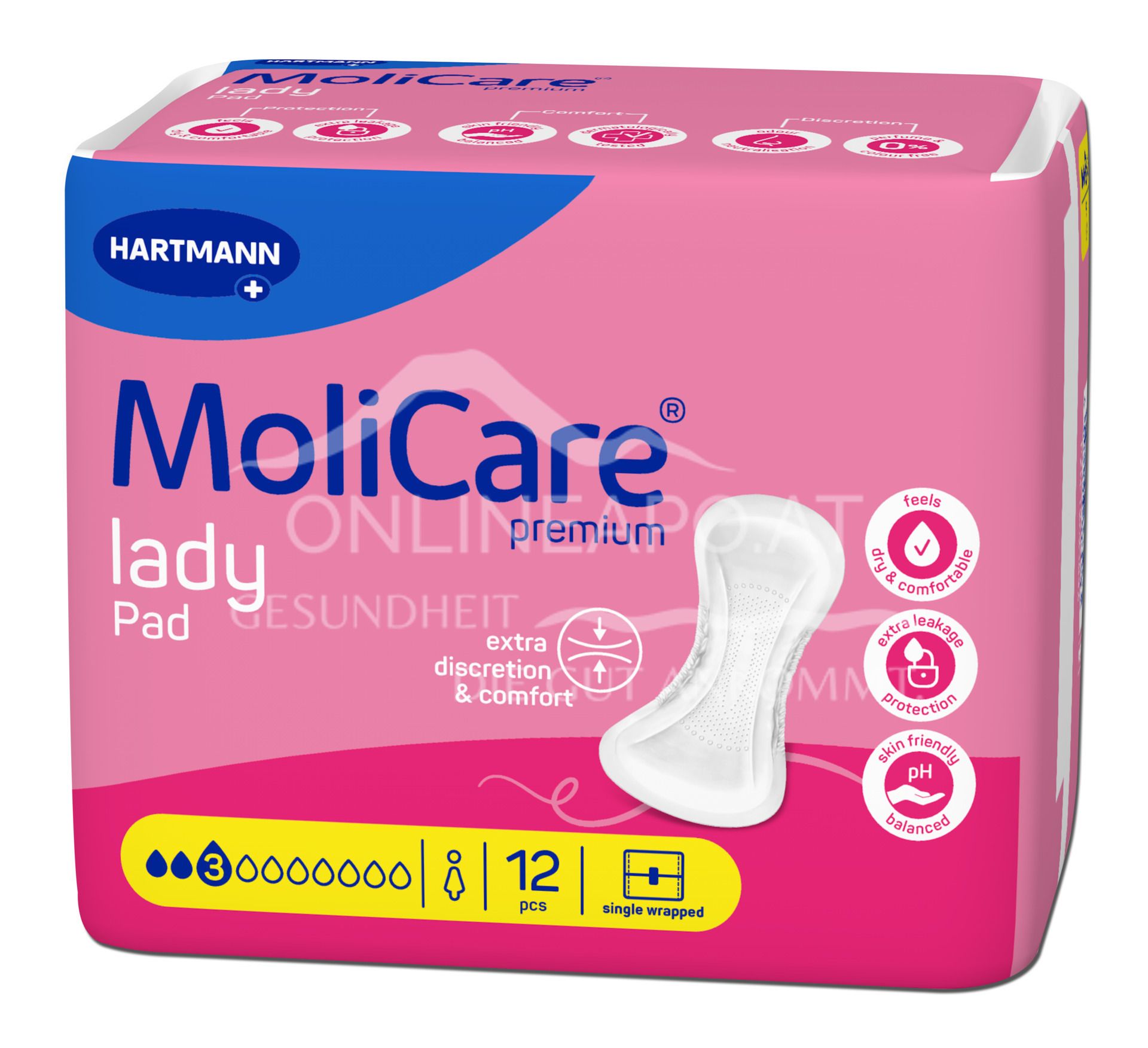 MoliCare® premium lady Pad 3 Tropfen Inkontinenzeinlagen